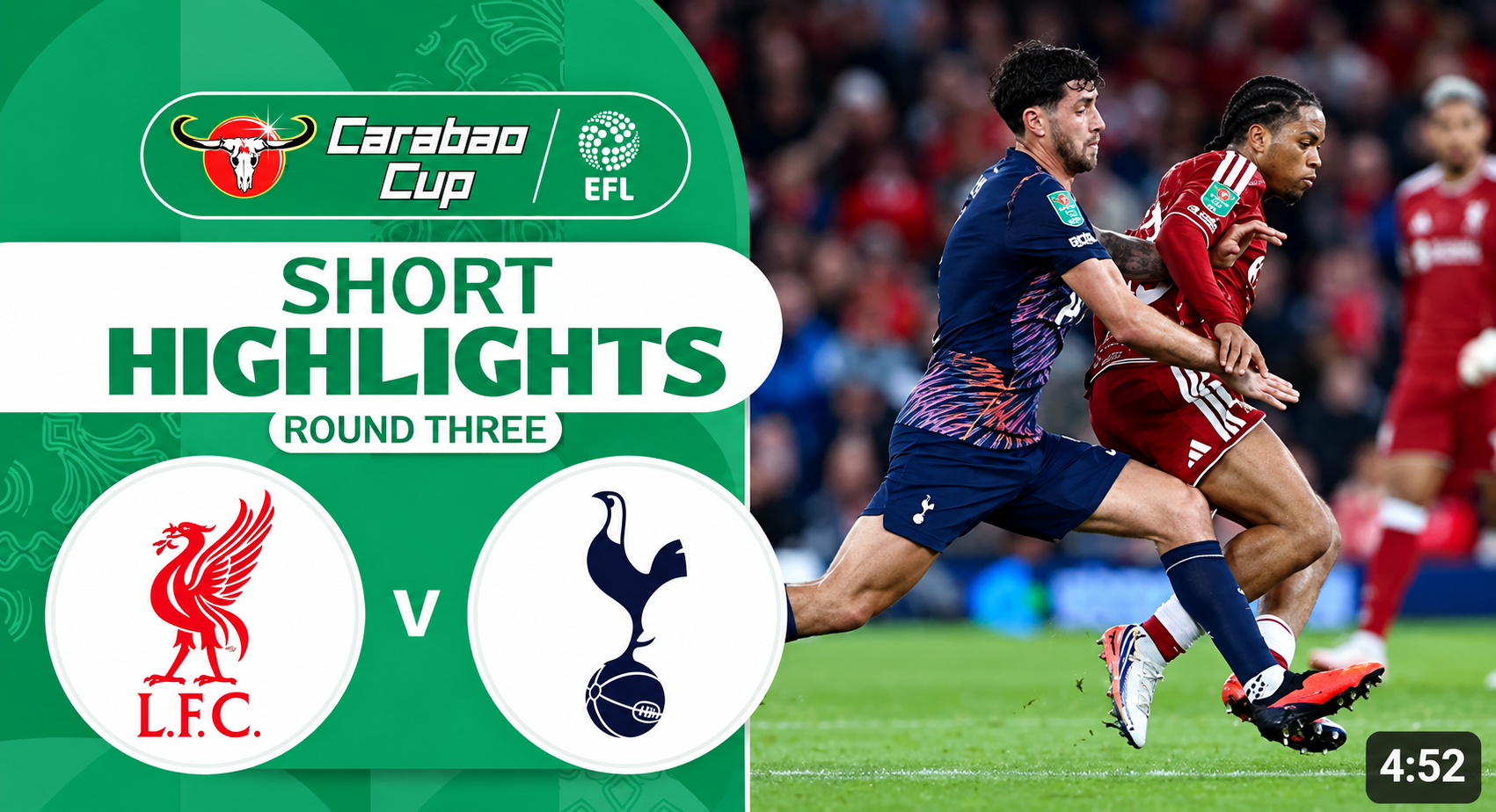 [Highlights] EFL Carabao Cup 2026/27 : Liverpool vs Tottenham Hotspur